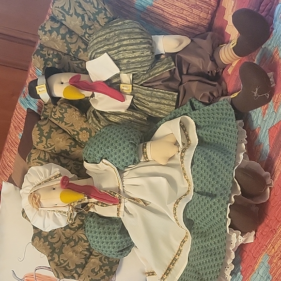 Thanksgiving Hand-sewn Turkey couple - Picture 10 of 11